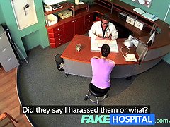 Insurer chick gets a POV reality check from fakehospital doctor