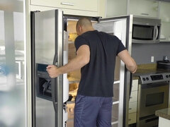 Married blonde got fucked in the bathroom