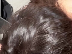 Américain, Sucer une bite, Brunette brune, Tir de sperme, Massage, Chatte