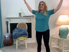 Stepson Helps Stepmom Make An Exercise Video - Big juggs