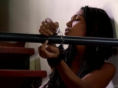 デカ尻, 茶髪の, 黒人, 指いじり, 目瞪口呆, 下着, オナニー, 淫乱熟女