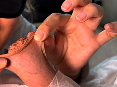Mrs. doctor foreskin play with flaccid penis - ProjectSexdiary