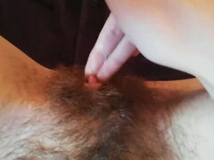 Hairy bush pussy big clit compilation close up