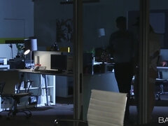 Blonde Star Secures Office with Sensual Passion Heat