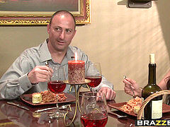 Brazzers - Real wife Stories - Winner Winner bang-out during Dinn