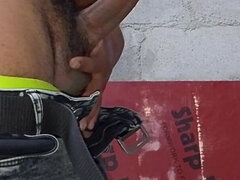 デカチン, イく瞬間, 毛深い, 手コキする, インド人, オナニー, 一人