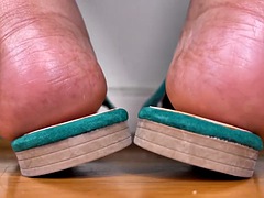 Amateur, Negro, Ébano, Pies, Zapatos