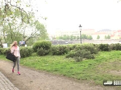 Playful Blond Hair Babe Crystal Caytlin Likes Intercourse in Public