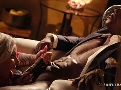 Monumentális dákó, Fekete, Cumizás, Felszarvazott, Női, Férj, Orgazmus