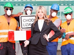 In den arsch, Arsch, Schwarz, Gruppe, Hardcore, Interrassisch, Strümpfe, Jungendliche (18+)