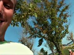 素人, ブロンド, フェラチオ, ドイツ人, ハードコア, アウトドア