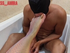 Kúpeľňa, Bdsm, Femdom, Milenka, Stockings