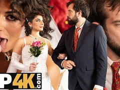 신부, 흑갈색 머리, 체코인, 지배, 하드코어, Hd, 스타킹, 결혼식