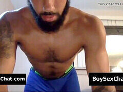 Big beard, showe, web cam