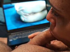 Watching my porn while I jerk off