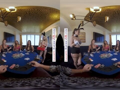 Kenzie Love & Violet Starr get down and dirty with Poker player's big cock and ass