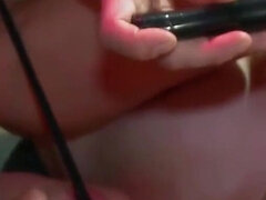 Her master play with her than lets her cream her pants
