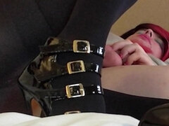 Amatør, Amerikansk, Stor røv, Stor pik, Dominerende, Hæle, Lingerie, Shemale