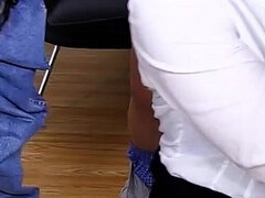 Cumizás, Ráélvezés, Csoportos kefélés, Természetes mellek, Vöröshajú, Titkárnő