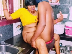 Amateur, Gorda, Verga grande, Pareja, Casero, Indio, Cocina, Maduro