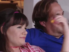 Bitches Swapped To Watch Movies - Blond Hair Girl