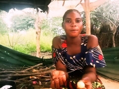 Африканки, Любители, Черные, Домашнее видео, На кухне, На природе, Соло