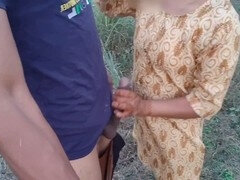 Jija and Sali enjoying an outdoor adventure in the jungle, wild real jija-sali sex, sali thrilled with her jiju, with Hindi audio