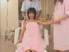 Winsome Japanese Sasa Handa having an amazing massage fuck