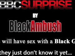 BLACK AMBUSH - Massive Titted Olivia Gets That Cracker Muff Ravaged By A Hefty Black Pecker