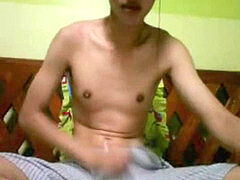 Thai guy web cam jizz