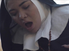 Nuns have outdoor lesbian sex hoping that nobody will catch them