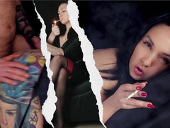 Amatoriale, Tette grandi, Brunetta, Coppia, Venire in bocca, Mamma che vorrei scoparmi, Fumando   smoking, Tatuaggi