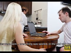 Blondin, Avsugning, Bror, Handjobb, Hardcore, Hd, Syster, Tonåring