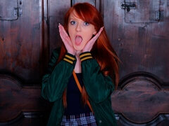 Culo, Culo grosso, Pompino, Da dietro, Toccando, Punto di vista pov, Rossa, Ragazza