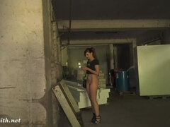 The Lair. Going naked in an abandoned factory! Erotic with horror