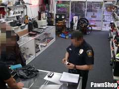 Latina Thief Gets Busted at Pawn Shop and Must Fuck for Her Freedom xp12890