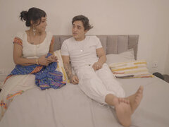 Gros cul, Sucer une bite, Indienne, Domestique, Seins naturels