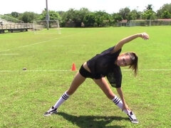 Fake football coach gives proper practice to a hot teen player