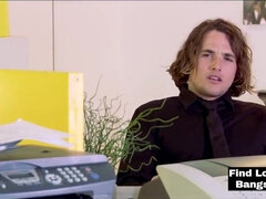 デカ尻, フェラチオ, 茶髪の, イく瞬間, チン, 手コキする, ハードコア, オフィス