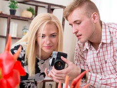 Grote kont, Grote mammen, Blond, Pijpbeurt, Hondjeshouding, Natuurlijke tieten, Mager, Tiener
