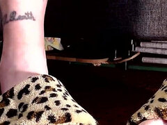 Toe Wiggling in Fuzzy Slippers