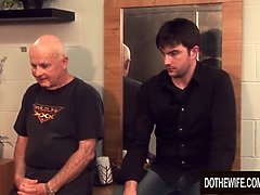 Grote mammen, Zwart, Man die toekijkt, Sperma shot, Zwart, Interraciaal, Penis, Vrouw