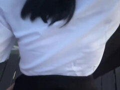 Asiatique, Femelle, Interracial, Masturbation, Orgasme, De plein air, Solo, Thaïlandaise