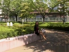 미인, 가슴이 큰, 깊은목구멍, 일본인, 자연적인, 젖꼭지, 야외의, 젖가슴