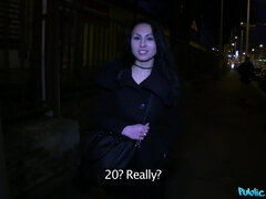 Public Agent - Dark Haired Woman Takes Stranger's Plump Load In Public 1