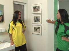 After Soccer Lesbian Shower - Hot Sex Clip