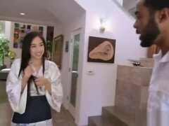 Asiático, Tetas grandes, Mamada, Polla, Sexo duro, Interracial, Japonés, Tetas