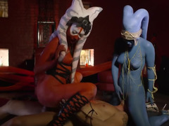 큰 음경, 흑갈색 머리, 사정 샷, 라티나, 짧은 머리, 청소년, 쓰리섬, 젖가슴