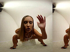 sex industry star Naomi Bennet in whitebox - premium forceps trailer - 3DVR180 SBS