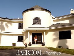 Welcome home couch fuck with busty babe Lena Paul